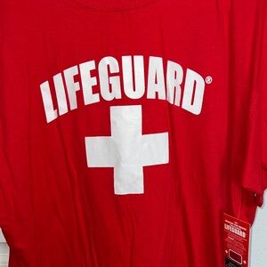 Lifeguard Red Graphic Short Sleeve Tee